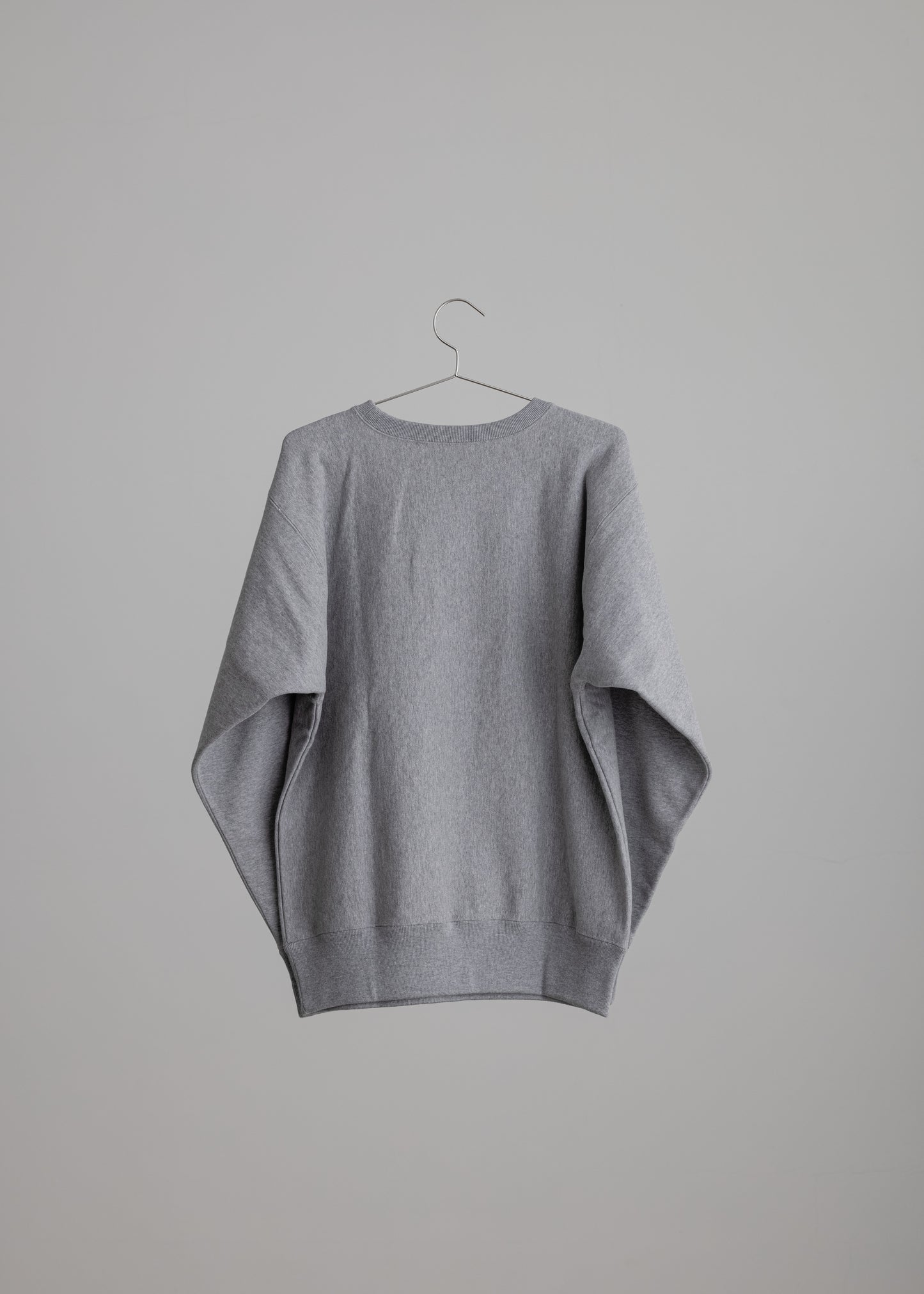 [ HAM IAM ] Regulations  classic athletic sweat shirt c/# yarn dyed grey