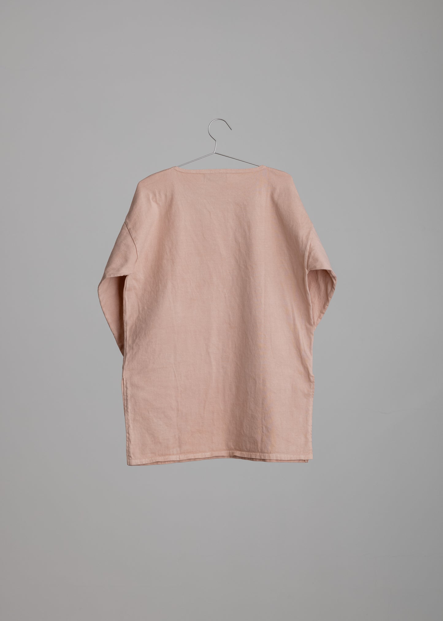 [ HAM IAM ] Regulations " UME garment dyed 梅染め " classic fisherman basque shirt #middle length c/# plum pink