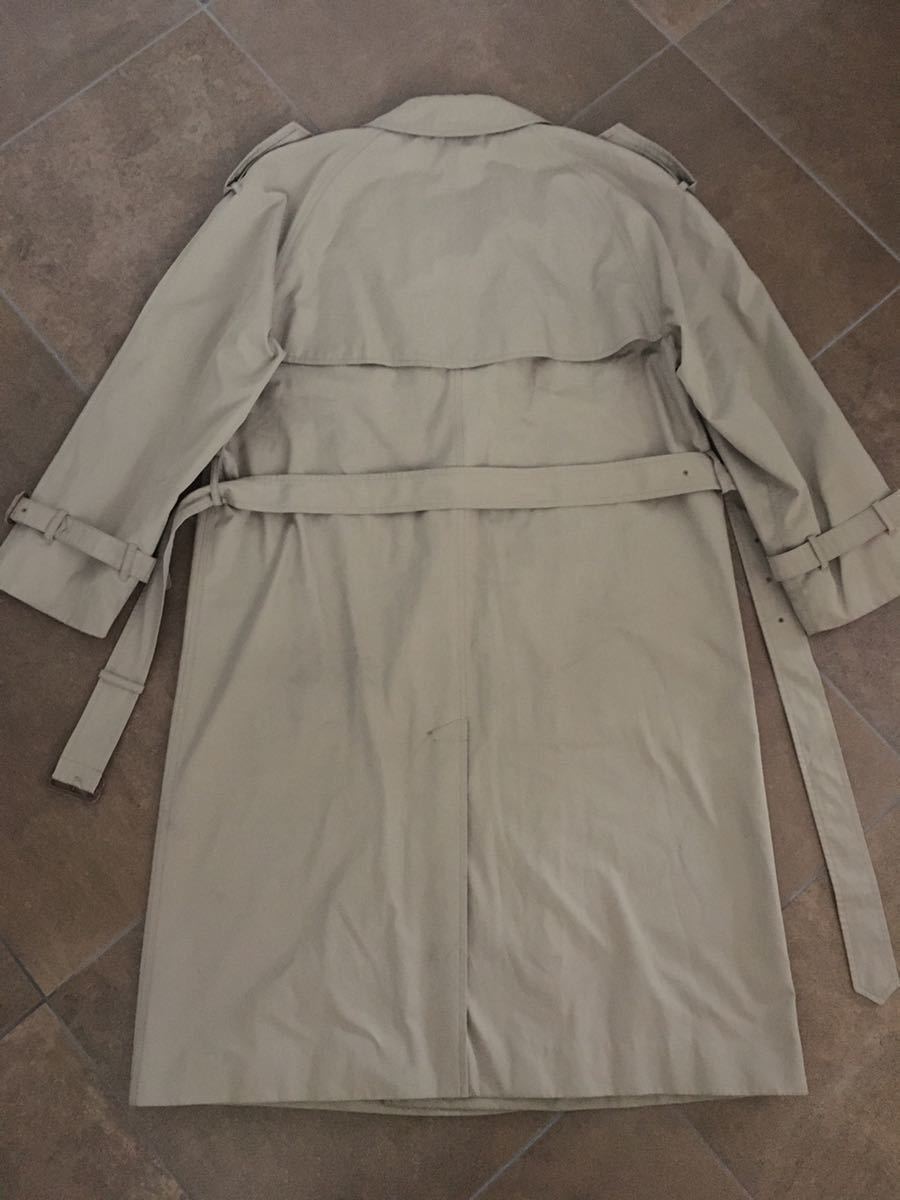 [ THE VINTAGE ] 90's J.PRESS Classic Double Breasted Trench Coat c/# beige