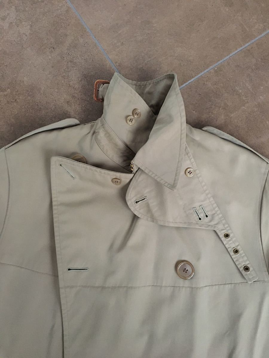 [ THE VINTAGE ] 50's Brooks Brothers Classic Double Breasted Trench Coat c/# beige