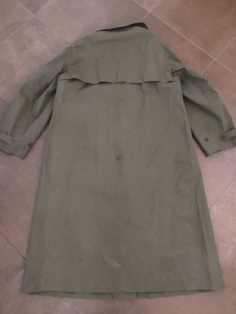 [ THE VINTAGE ] 40's WWll U.S.M.C Marine Raincoat c/# military green